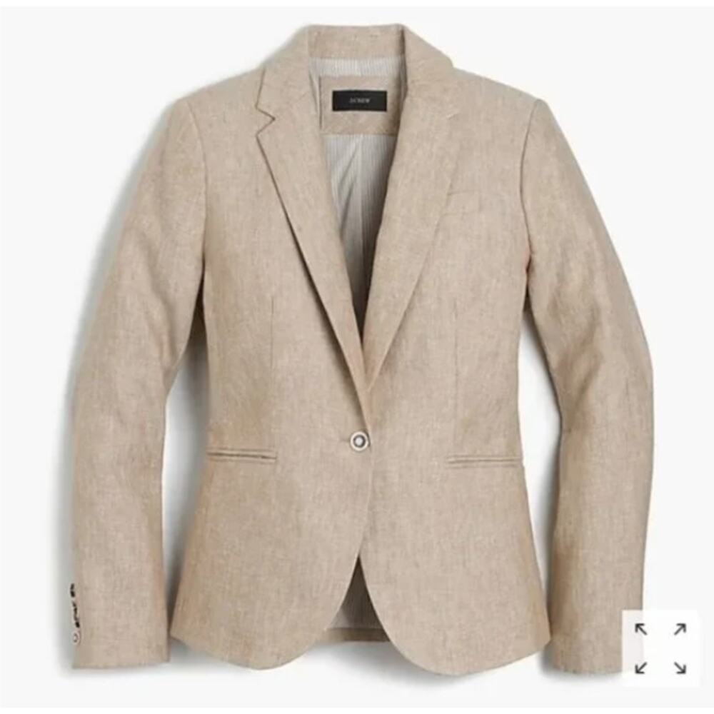 J. Crew Campbell Linen Blazer Size 0